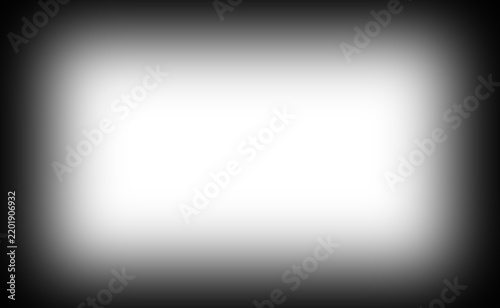 Black vignette frame border isolated on transparent background