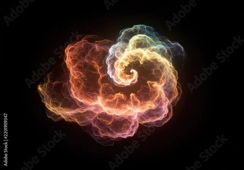 A swirling, nebulous field of pure abstract substance, representing potentiality and the primordial state of existence ,unknown ,amorphous ,origin