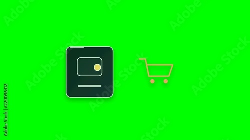 Ecommerce Add to Cart Motion Graphic on Green Screen