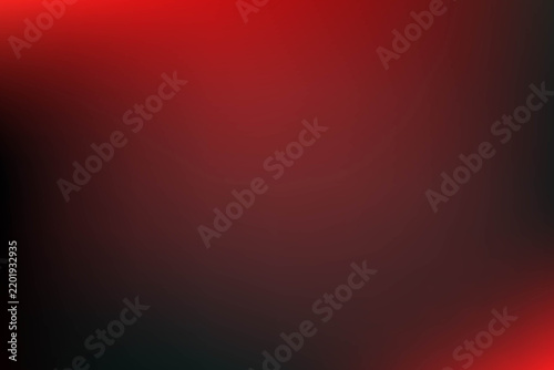 Dark red and black smooth gradient abstract background texture with dark backdrop