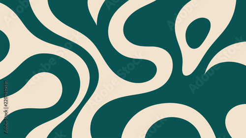 Abstract organic shape pattern with large flowing curves and irregular rounded forms for textile prints, wallpaper surfaces, packaging graphics, posters, and decorative artwork