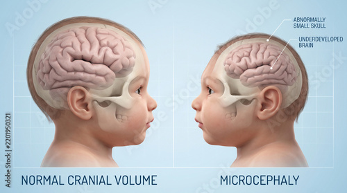 Infant Microcephaly Brain Comparison