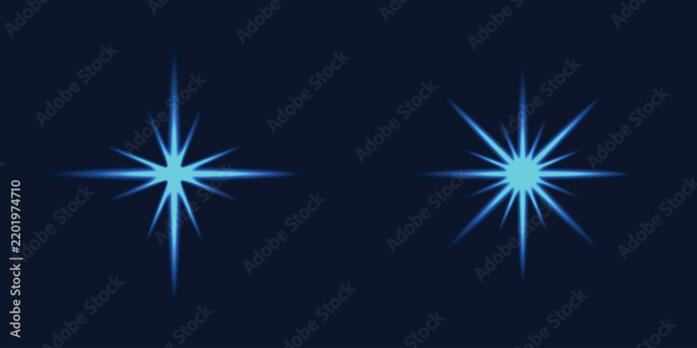 Fototapeta premium Abstract background featuring a vibrant lens flare effect with colorful light rays and glowing geometric shapes