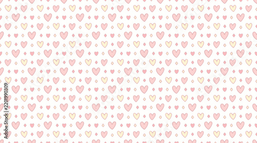 Cute Heart Pattern Isolated