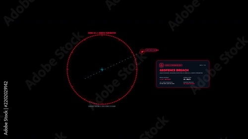 Geofence BreachAlert Overlay 4K Animation