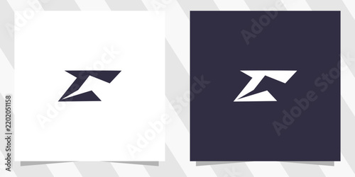 Plakat letter c logo design vector