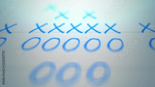  Football Play - X and O Receivers and Linemen - Drawing Doodle
