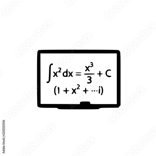 Mathematical Formula On Educational Board