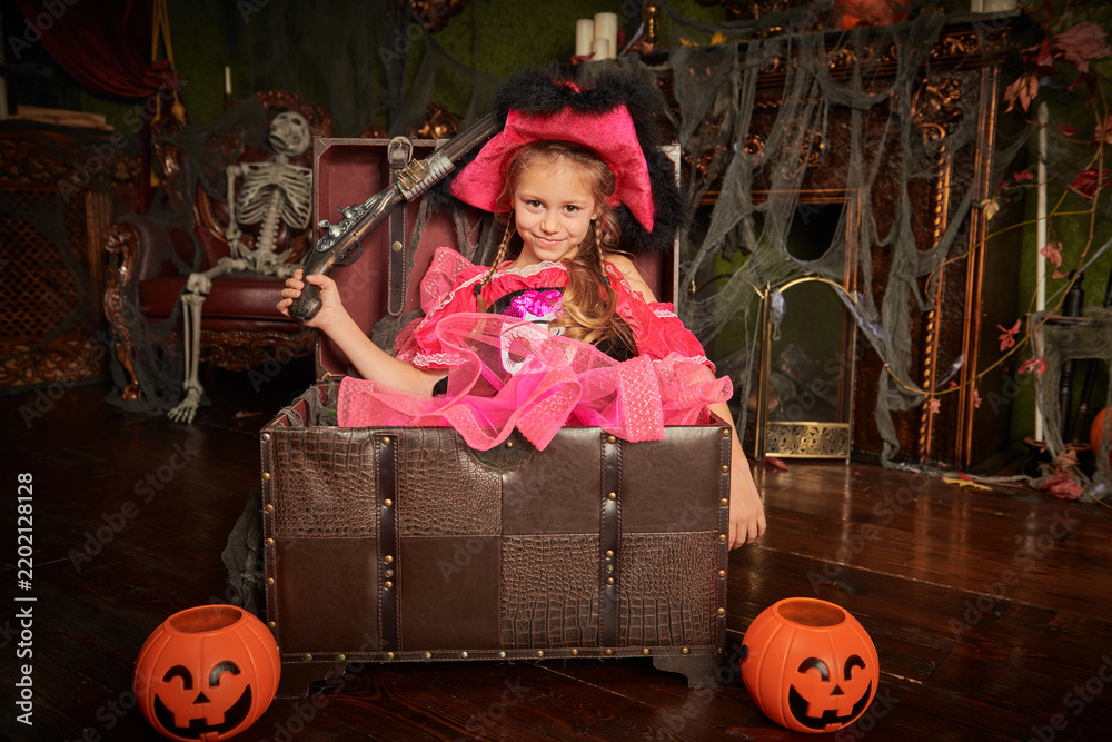 Obraz premium Mischievous Costume Girl