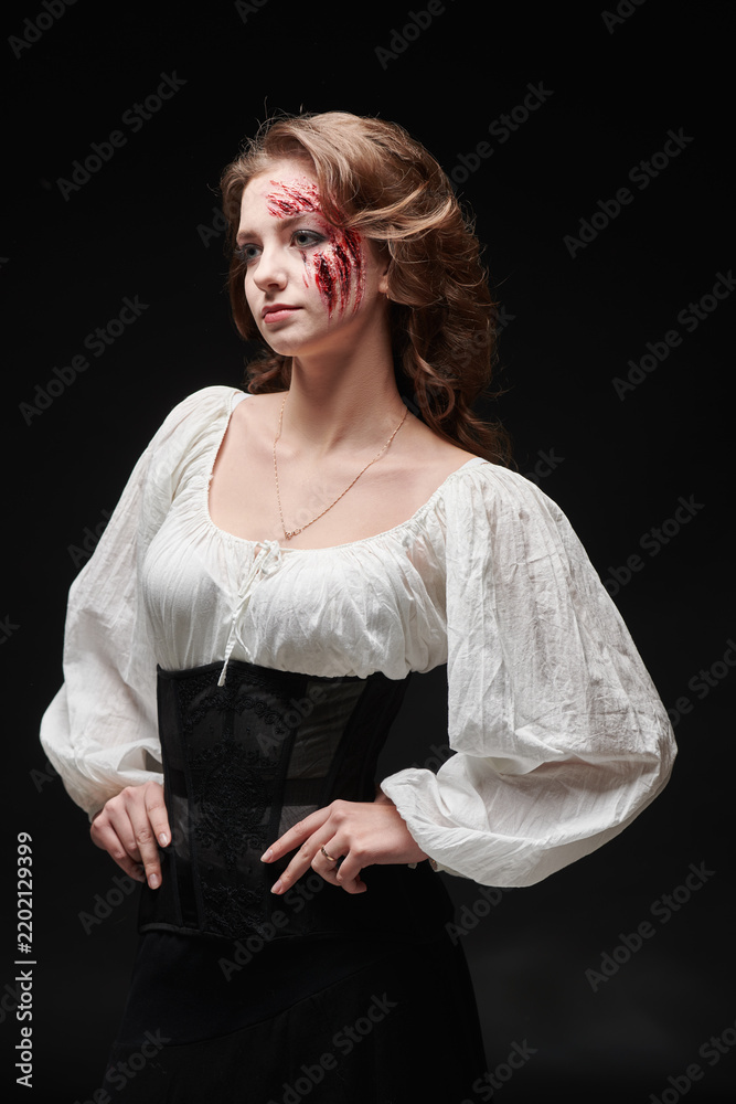 Obraz premium Scarred Witch Portrait