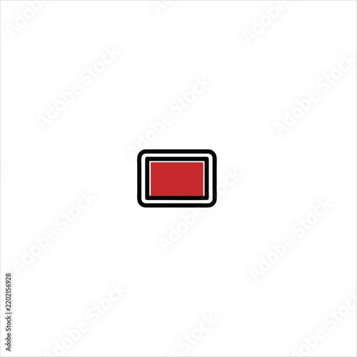 red power button