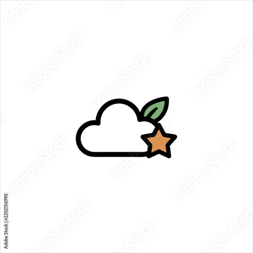 vector illustration of a cloud