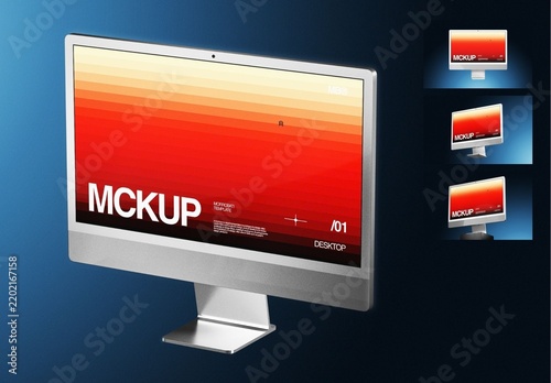 Desktop Monitor Mockup