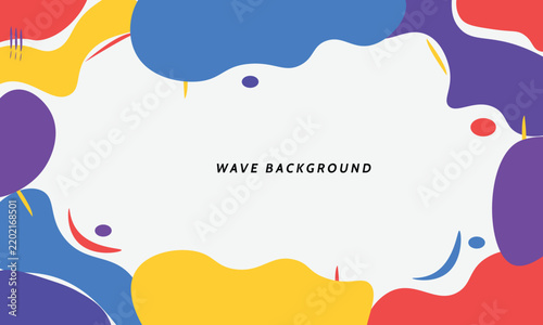 Abstract minimalist wave background modern colorful background design liquid