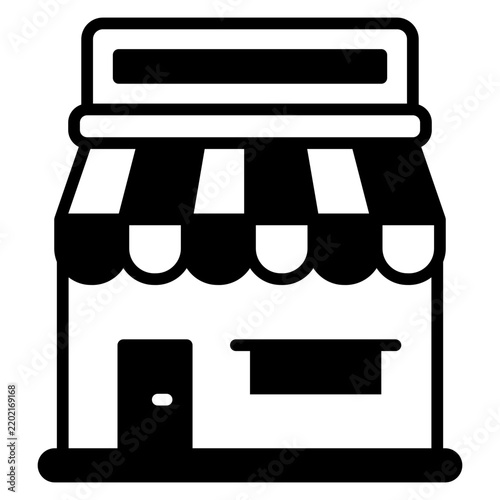 Shop Building Solid Icon