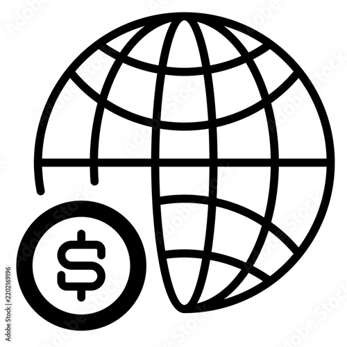 Worldwide Solid Icon