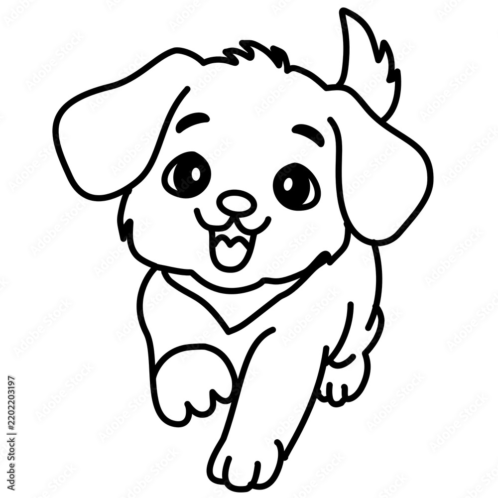 Obraz premium Cute dog cartoon