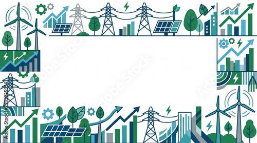 Renewable energy sustainable power ecosystem border