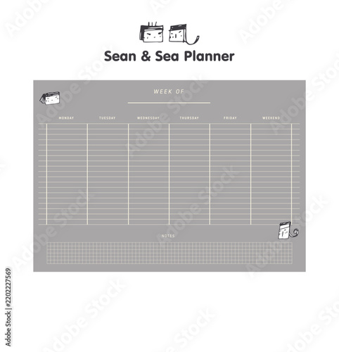 (Sean Sea) week of planner.