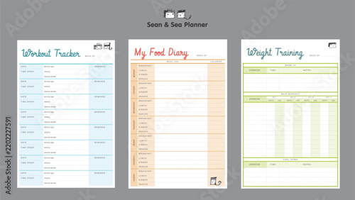 (Sean Sea) food dairy planner.