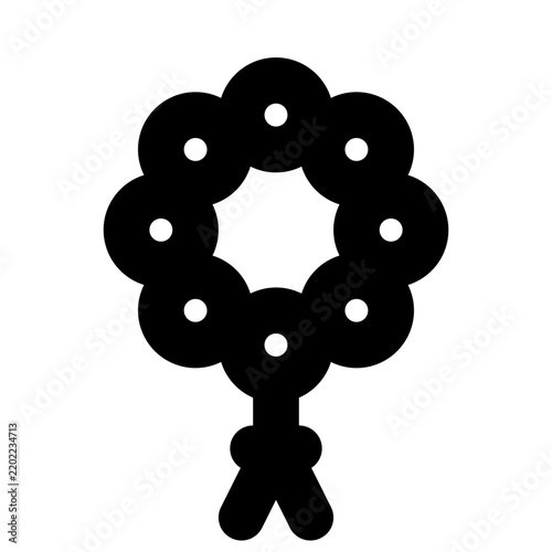 Islamic Tasbih Prayer Beads Vector Illustration for Ramadan and Eid
