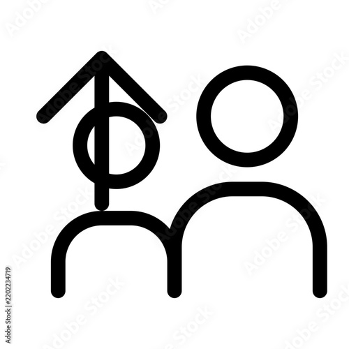 Business Team User Growth and Community Expansion Concept Vector Icon