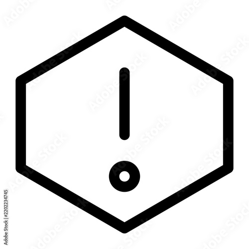 Threat Alert Warning Icon Vector Illustration for Cybersecurity and Emergency Situations