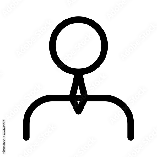 User Tie Icon Vector Professional Business Person Avatar
