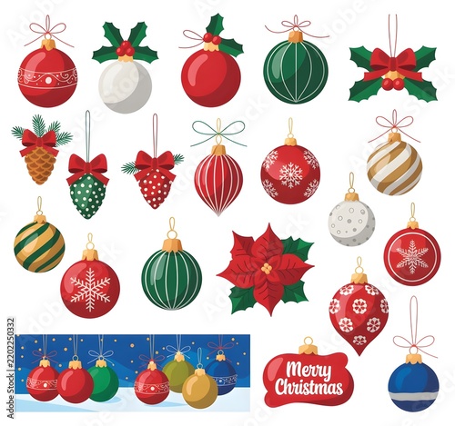 christmas and new year decorations