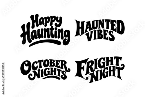 Halloween Typography Design – Spooky Hand Lettering, Scary Halloween Text and Retro Seasonal Graphic