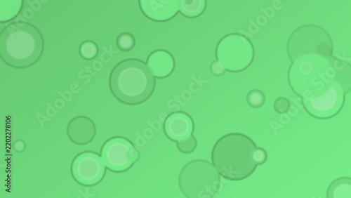 Original Cheerful Kiwi Green and Celadon Round-Bokeh Gradient Artwork
