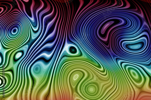 Obraz na plátne Abstract colorful liquid marble texture with flowing fluid waves and vibrant gra
