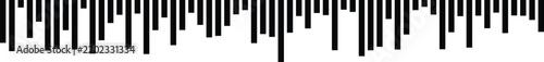 Vertical bar graph style audio spectrum visualization with spectrum