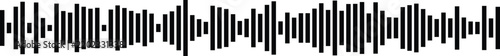 Digital sound wave frequency visualization with waveform