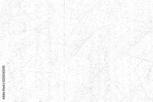 Distressed photocopy texture with grain and scratches on white background