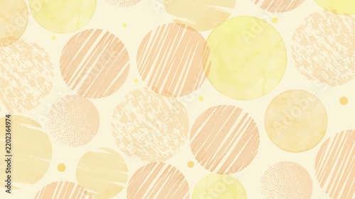 Abstract Circle Pattern Loop Background - orange
