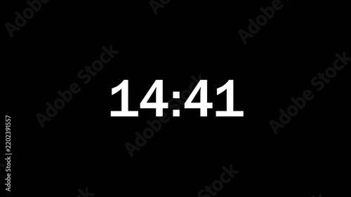 15 minute Countdown. neon 15 to 14 minute Countdown timer on black background. neon Countdown timer from 15 minute to 14 minute suitable