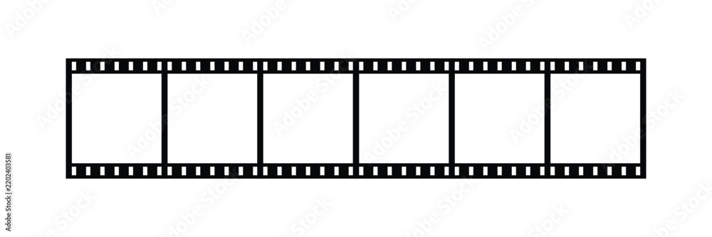 Fototapeta premium Film strip frame vector illustration