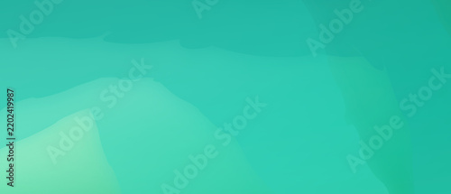 Abstract turquoise and mint green gradient background with smooth layered shapes, soft organic waves, and refreshing natural color palette for calming design concepts