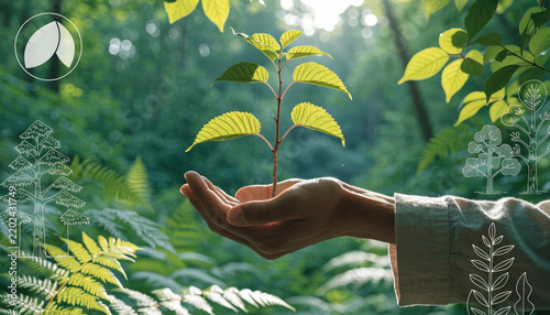 hand holding a leaf