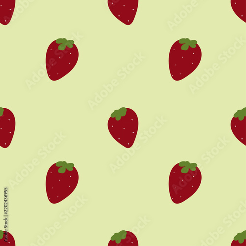 seamless pattern with strawberries. fruit design