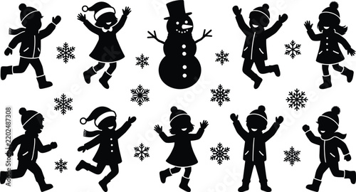 Evergreen Tree Silhouette Vector Illustration
