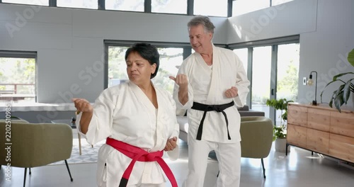 Lifestyle videos indoor of people doing activities at office, practicing martial arts, two people in