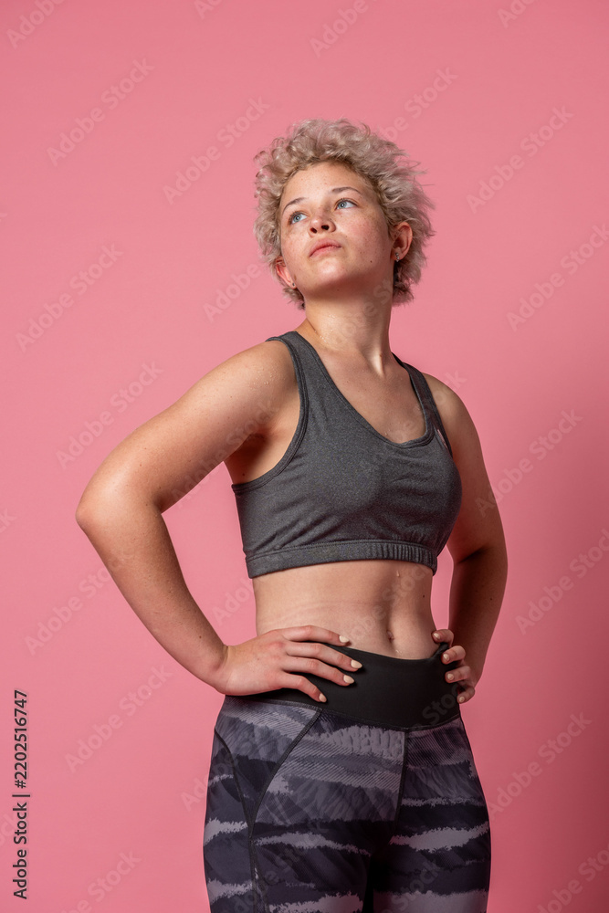 Fototapeta premium Confident woman in athletic wear