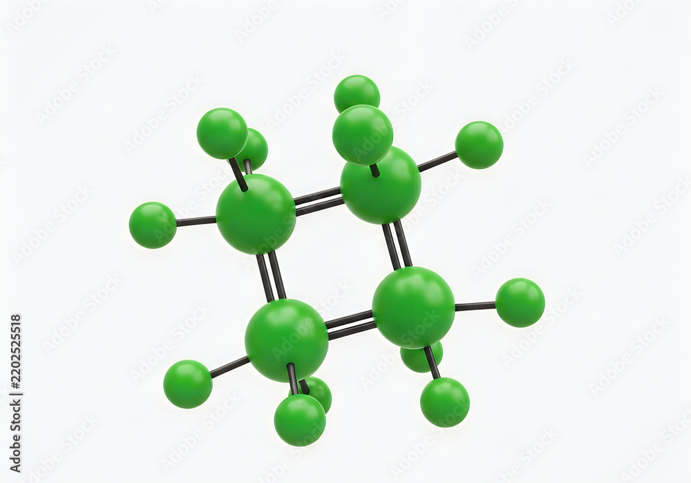 Obraz premium 3d molecular structure of methane derivative