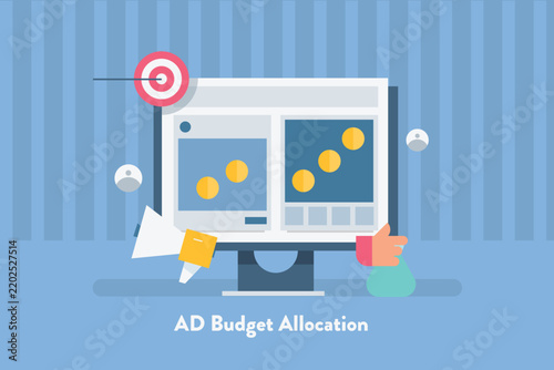 AI driven advertising algorithm allocates more budget to high performing ads to optimize performance and maximize ROI.