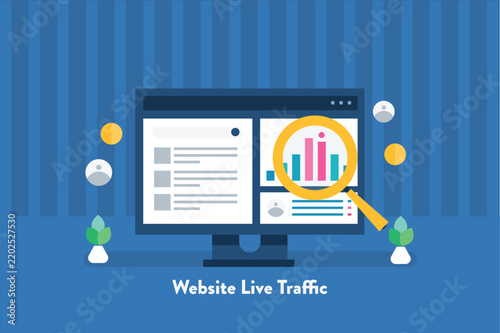 Search engine displays local search results for shops and businesses, along with customer reviews and live traffic analytics based on user query.