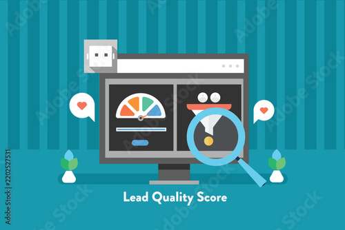 AI driven software checks the quality scores of leads generated through social media and search engine advertising campaigns.