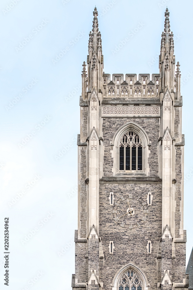 Obraz premium Colonial style stone tower, Soldier's Tower, Toronto
