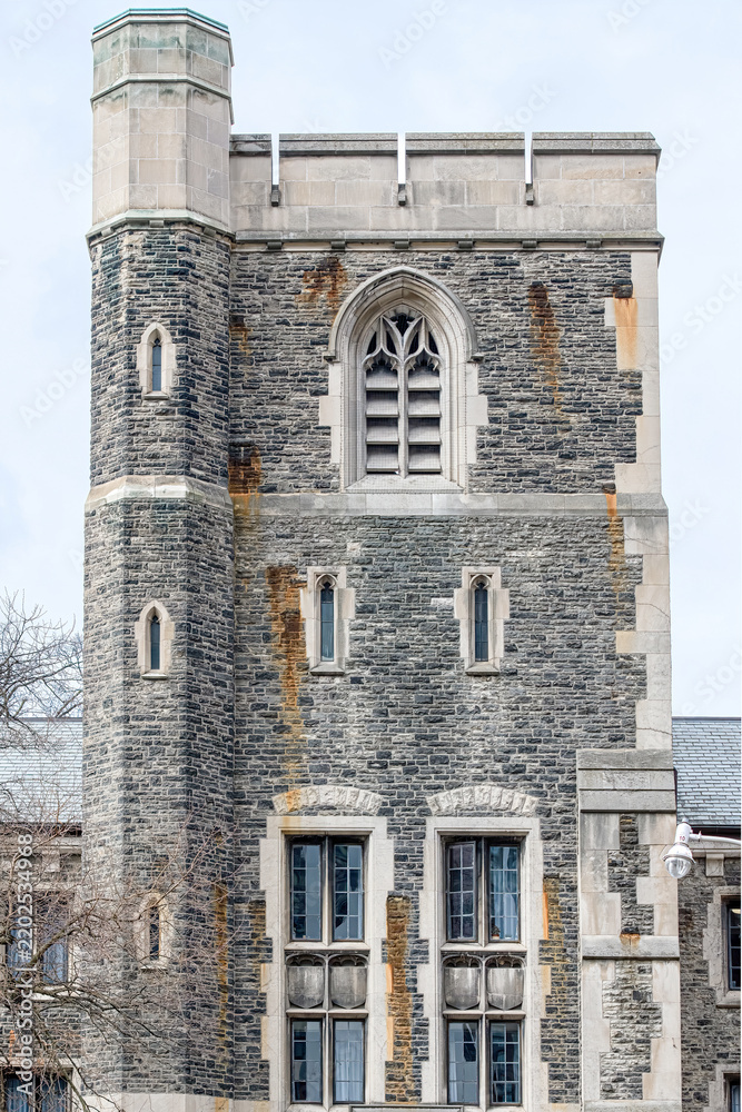 Obraz premium Colonial stone wall tower in Toronto